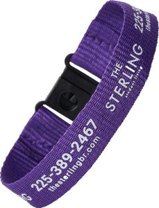 Custom Polyester Wristband With Safety Breakaways