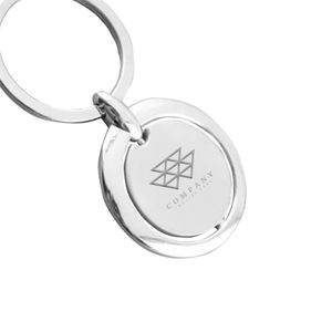 Spinning Circle Metal Keychains