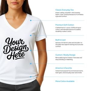 Port & Company ® Women Tri-Blend V-Neck T-Shirt
