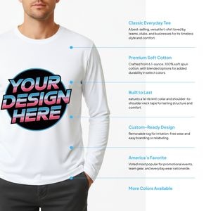 Jerzees Classics® Unisex Cotton Long Sleeve T-Shirt