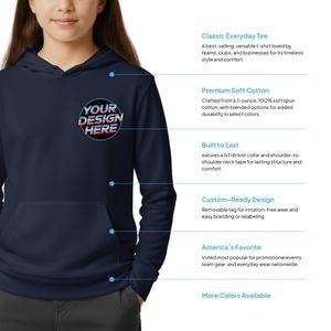 Champion Youth Powerblend Pullover Hooded Sweatshirt