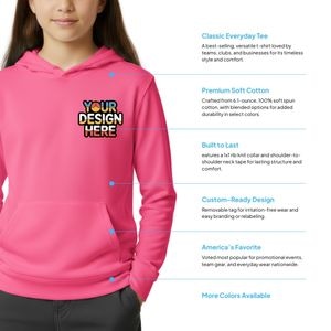 Youth Softstyle Midweight Fleece Hooded Sweatshirt