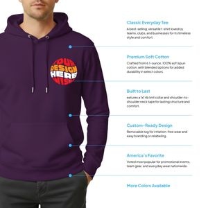 Hanes Unisex Ecosmart 50/50 Pullover Hooded Sweatshirt