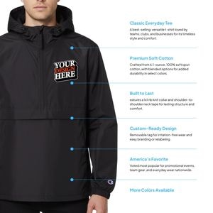 Champion Adult Packable Anorak 1/4 Zip Jacket