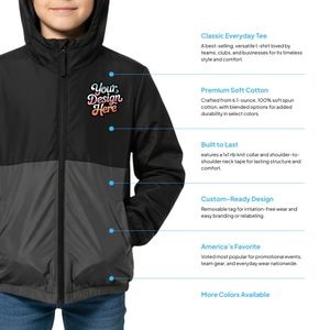 Youth Lightweight Windbreaker Full-Zip Jacket