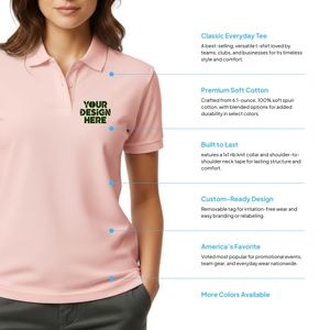 Ladies\' Premium Ringspun Cotton Piqué Polo