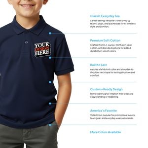 Youth Saratoga Performance Mini Mesh Polo