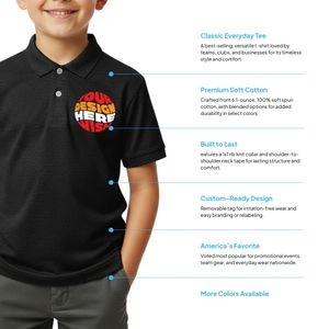 Youth Zone Sonic Heather Performance Polo