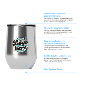 12 oz Stainless Steel Wine Tumbler