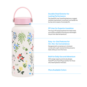 32 oz Stainless Steel Sports Water Bottle