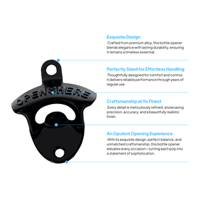 Black Bottle Opener