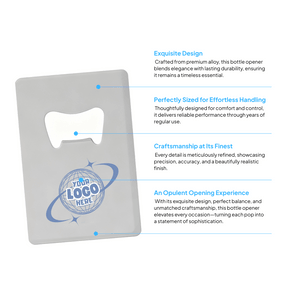 Color-Filled Card-Shaped Bottle Opener