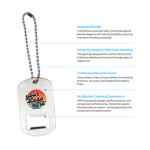 Dog Tag-Shaped Bottle Opener