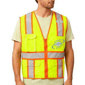 CornerStone® ANSI 107 Class 2 Surveyor Zippered Two-Tone Vest
