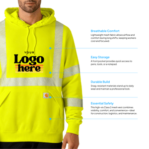 Carhartt® ANSI 107 Class 3 Hooded Sweatshirt