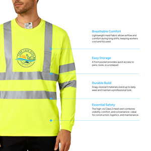 CornerStone® ANSI 107 Class 3 Long Sleeve Snag-Resistant Reflective T-Shirt