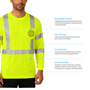 CornerStone® ANSI 107 Class 3 Mesh Long Sleeve Tee