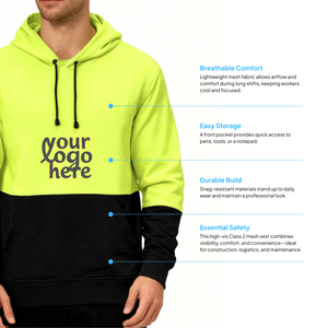 CornerStone® Enhanced Visibility Fleece Pullover Hoodie