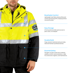 Port Authority® ANSI 107 Class 3 Safety Heavyweight Parka