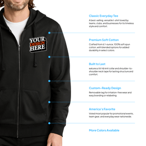 Allmade Unisex Organic French Terry Full-Zip Hoodie