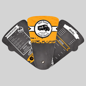 Large 4 Part Expandable Hand Fan